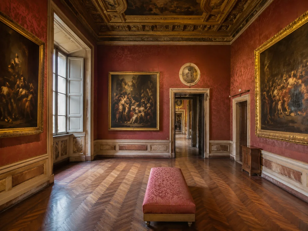 La Pinacoteca Capitolina al piano superiore di Palazzo dei Conservatori